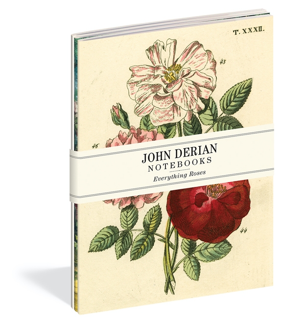 Book cover image - John Derian Paper Goods: Everything Roses Notebooks