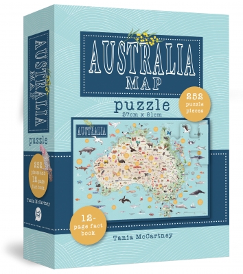 Book cover image - Australia Map Puzzle