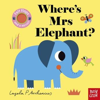 Book cover image - Where’s Mrs Elephant: Felt Flaps