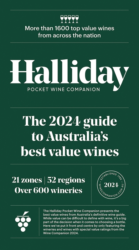 Book cover image - Halliday Pocket Wine Companion 2024