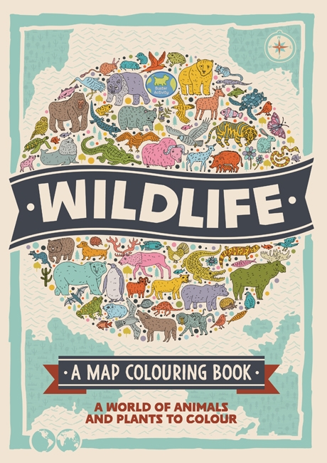 Book cover image - Wildlife: A Map Colouring Book