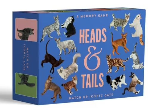 Book cover image - Heads & Tails: Cat Memory Cards