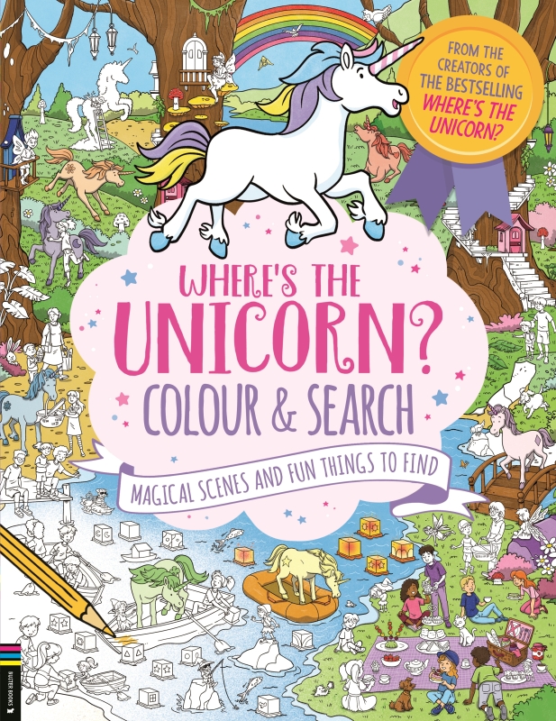 Book cover image - Where’s the Unicorn? Colour and Search