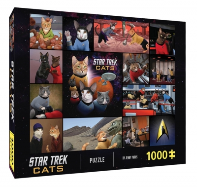 Book cover image - Star Trek Cats 1000-Piece Puzzle