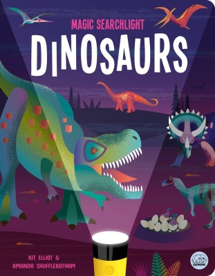 Book cover image - Magic Searchlight Dinosaurs