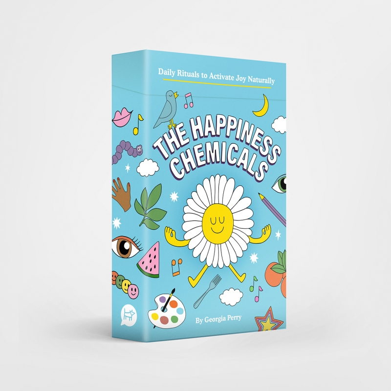 Book cover image - The Happiness Chemicals