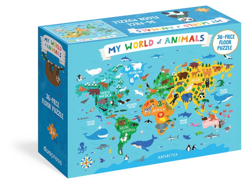 Book cover image - My World of Animals 36-Piece Floor Puzzle