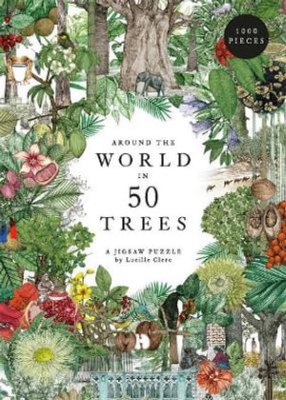 Book cover image - Around the World in 50 Trees Jigsaw Puzzle