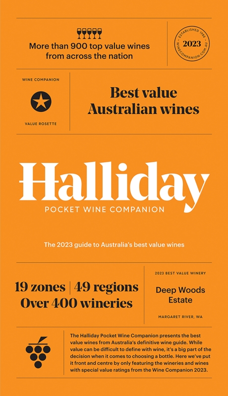 Book cover image - Halliday Pocket Wine Companion 2023