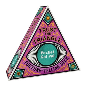Book cover image - Trust the Triangle Fortune-Telling Deck: Pocket Gal Pal