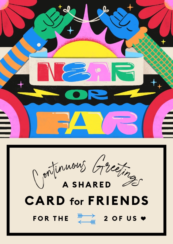 Book cover image - Continuous Greetings: A Shared Card for Friends