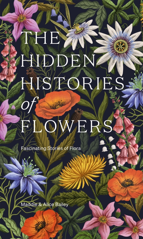 Book cover image - The Hidden Histories of Flowers