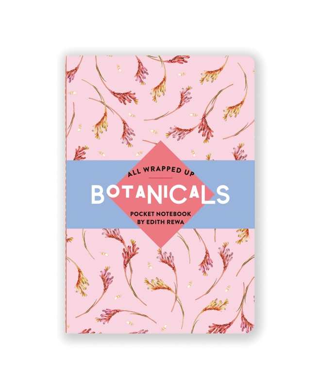 Book cover image - All Wrapped Up: Botanicals by Edith Rewa Pocket Notebook