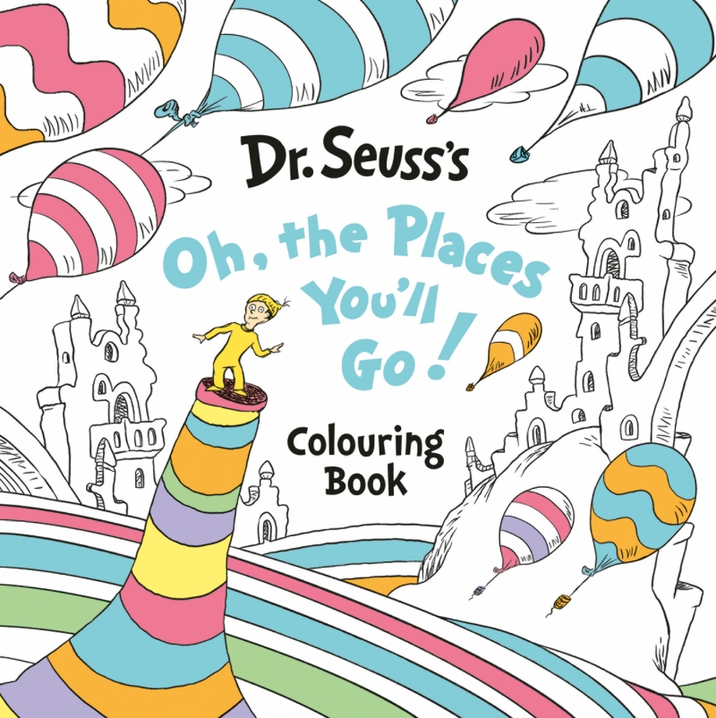 Book cover image - Oh, Places You’ll Go! Colouring Book