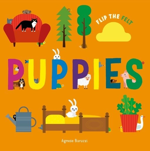 Book cover image - Flip the Felt  Puppies