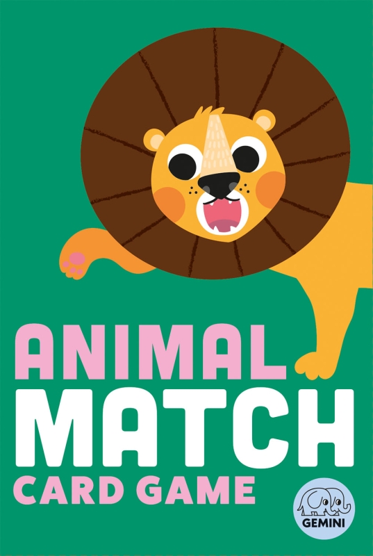 Book cover image - Animal Match Card Game