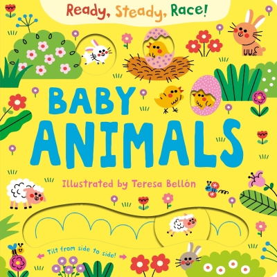 Book cover image - Ready Steady Race! Baby Animals