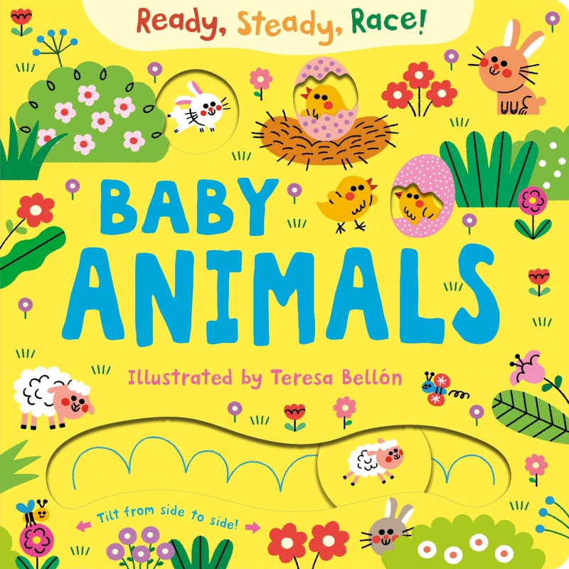 Book cover image - Ready Steady Race! Baby Animals