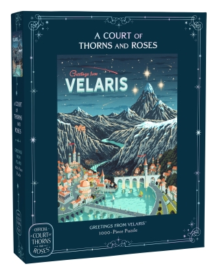 Book cover image - A Court of Thorns and Roses Official Greetings from Velaris 1000-Piece Puzzle