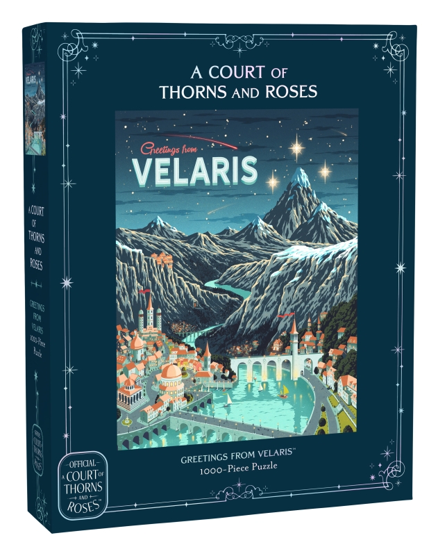 Book cover image - A Court of Thorns and Roses Official Greetings from Velaris 1000-Piece Puzzle