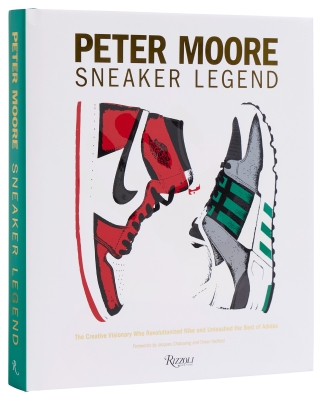 Book cover image - Peter Moore: Sneaker Legend
