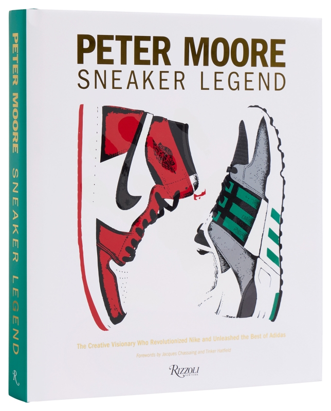 Book cover image - Peter Moore: Sneaker Legend