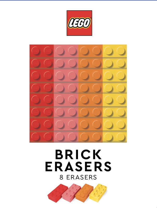 Book cover image - LEGO Brick Erasers (Multicolor)