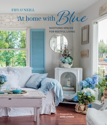 Book cover image - At Home with Blue: Soothing spaces for restful living