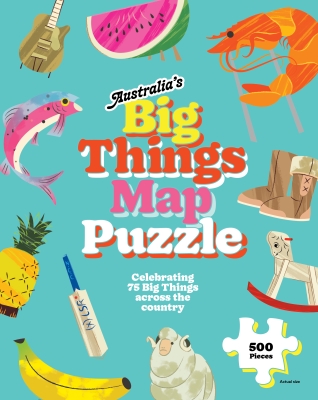 Book cover image - Australia’s Big Things Map: 500-Piece Puzzle
