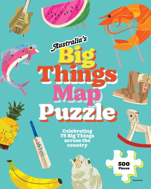 Book cover image - Australia’s Big Things Map: 500-Piece Puzzle