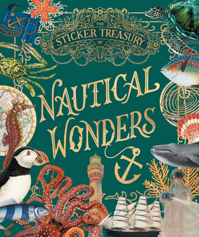 Book cover image - The Sticker Treasury of Nautical Wonders