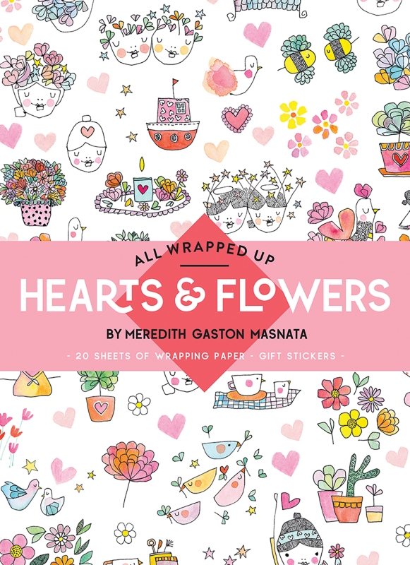 Book cover image - All Wrapped Up: Hearts & Flowers