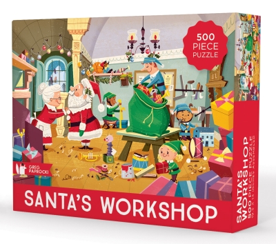 Book cover image - Santa’s Workshop Puzzle 500 Piece