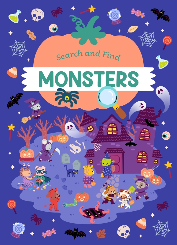 Book cover image - Search and Find Monsters