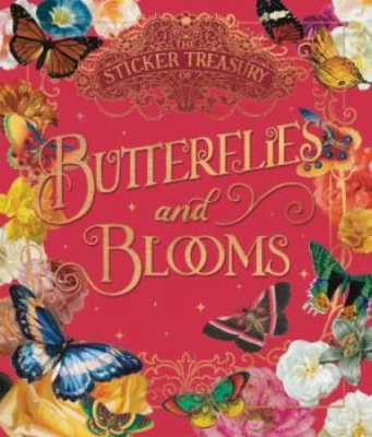 Book cover image - The Sticker Treasury of Blooms and Butterflies