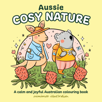Book cover image - Aussie Cosy Nature