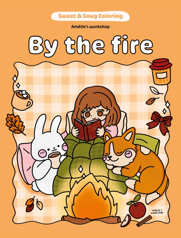 Book cover image - Sweet & Snug Coloring: By the Fire