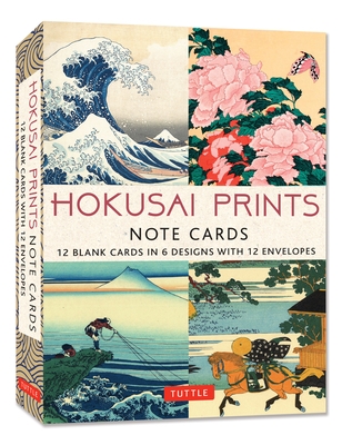 Book cover image - Hokusai Prints, 12 Embossed Note Cards