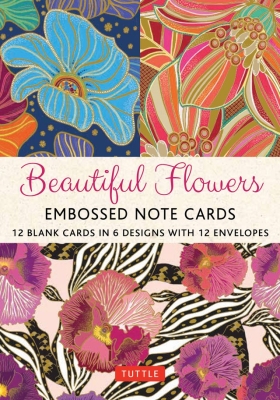 Book cover image - Beautiful Flowers, 12 Embossed Note Cards