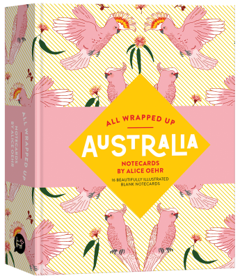 Book cover image - All Wrapped Up: Australia by Alice Oehr Notecards