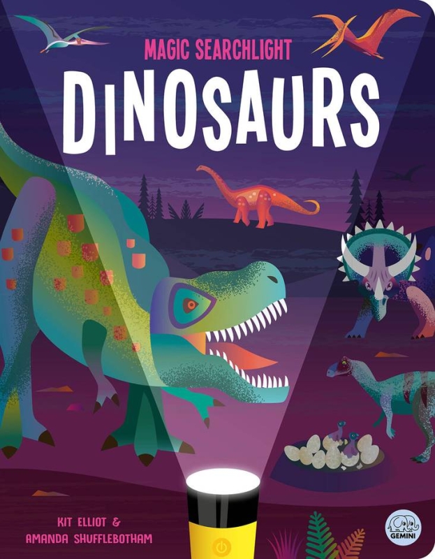 Book cover image - Magic Searchlight Dinosaurs