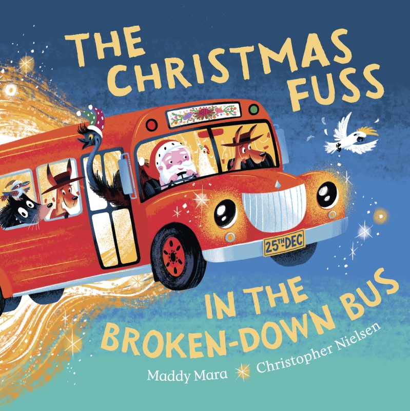Book cover image - Christmas Fuss In the Broken- Down Bus