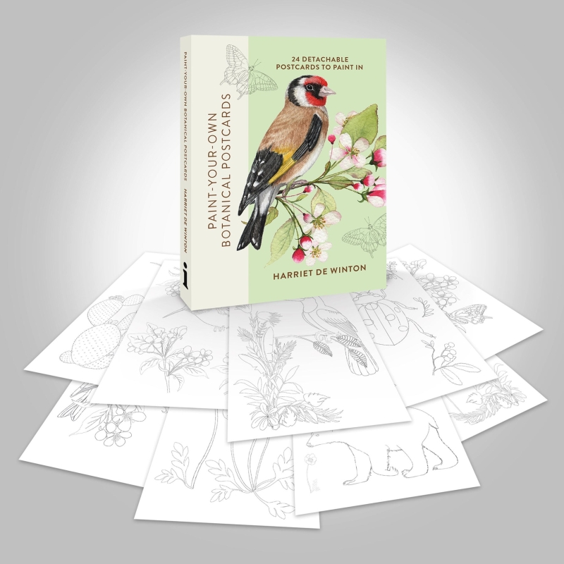 Book cover image - Paint-Your-Own Botanical Postcards