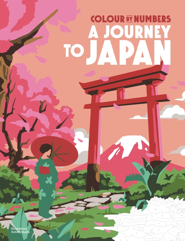 Book cover image - Colour by Numbers: A Journey to Japan