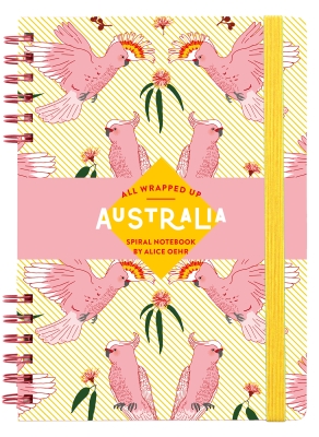 Book cover image - All Wrapped Up: Australia by Alice Oehr Notebook