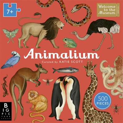 Book cover image - Animalium 500-Piece Jigsaw Puzzle