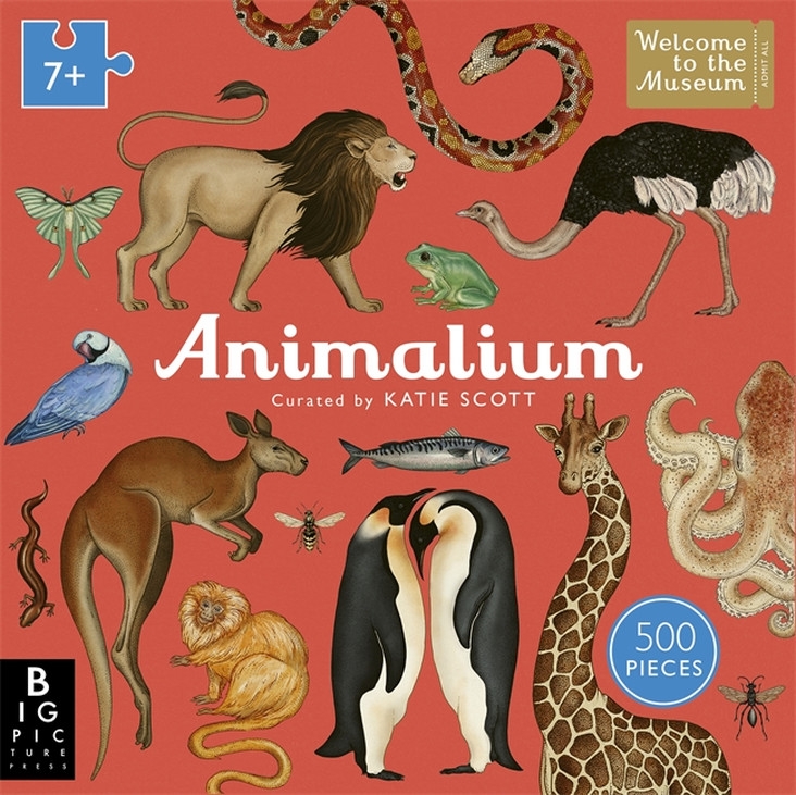 Book cover image - Animalium 500-Piece Jigsaw Puzzle