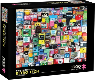 Book cover image - Tiny Collections Retro Tech 1000-Piece Puzzle