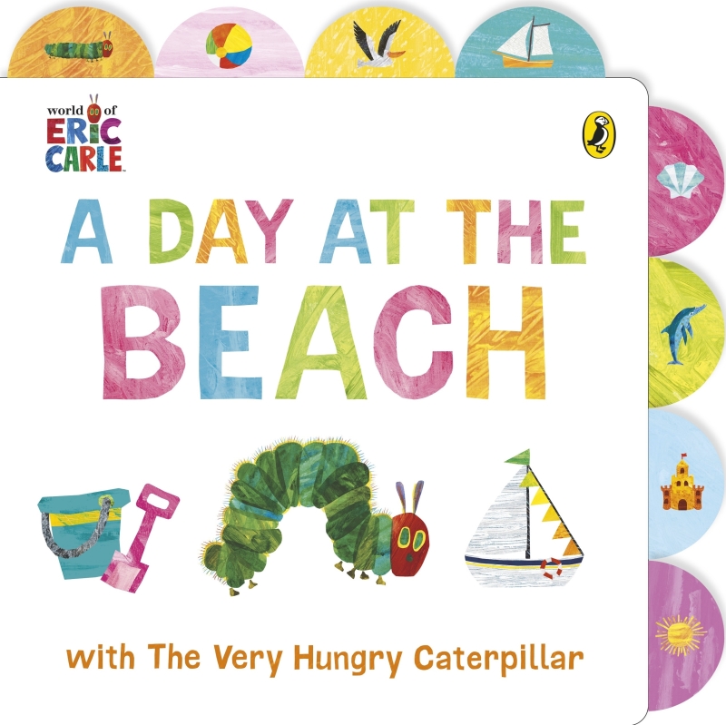 Book cover image - A Day at the Beach with The Very Hungry Caterpillar