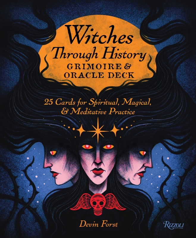 Book cover image - Witches Through History: Grimoire and Oracle Deck